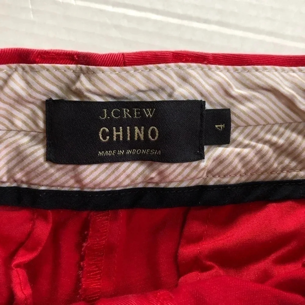 JCREW Chino Red Shorts - Picture 7 of 11